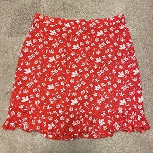 J Crew floral skirt
